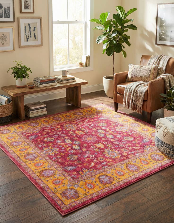 Detail image of 5' 3 x 5' 3 Medina Square Rug