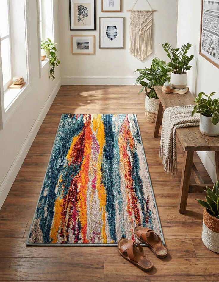 Detail image of  2' x 4'  Washable Haerfest Runner Rug