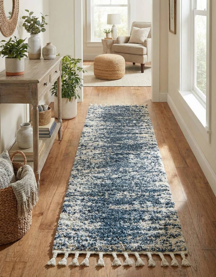 Detail image of 2' x 8' Serenity Shag Runner Rug