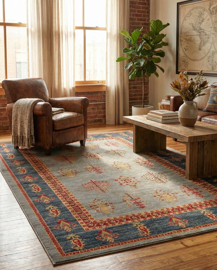 Detail image of 6' x 9' Kashkuli Gabbeh Rug