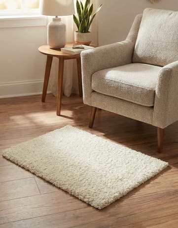 2' x 3' Solid Shag Rug