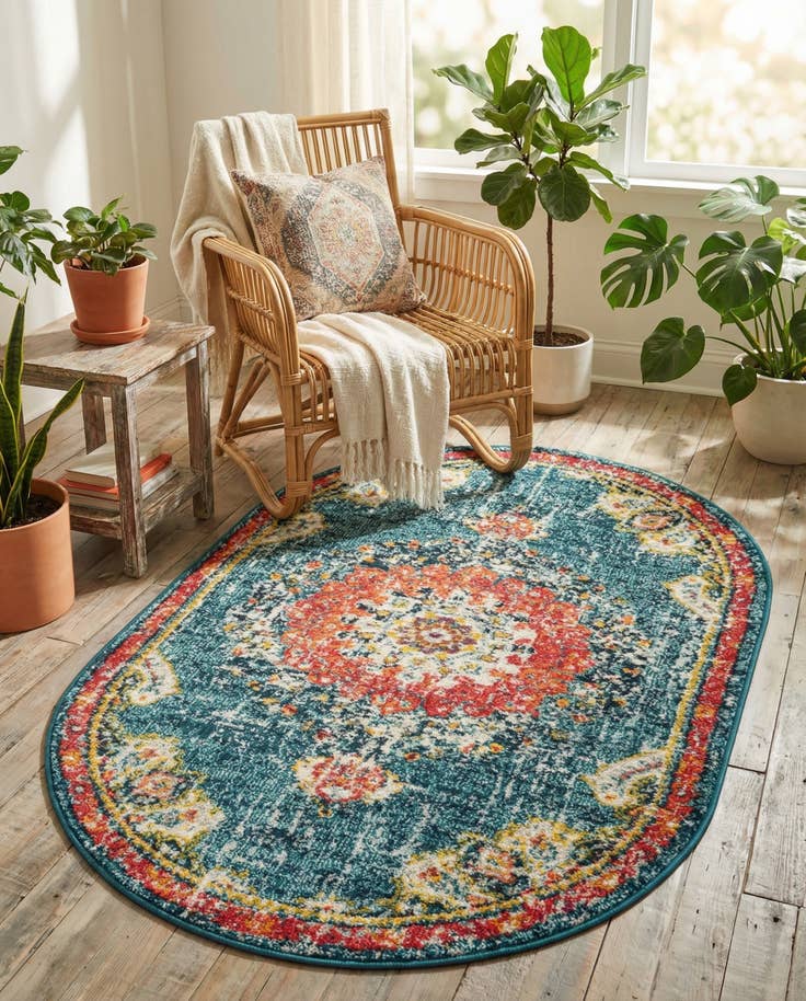 Detail image of 3' x 5' 3 Madeline Oval Rug