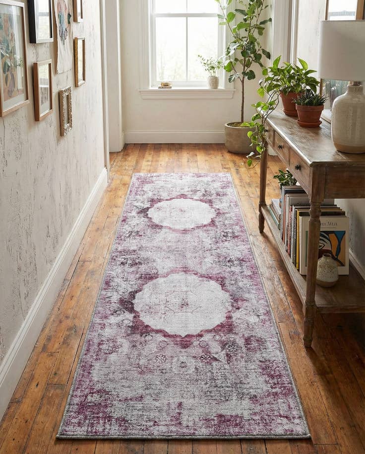 Detail image of 2' x 6' Washable Yara Runner Rug