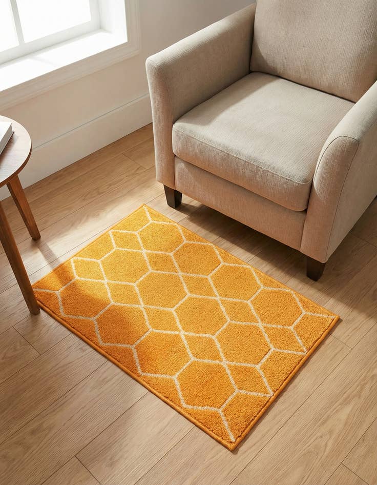 Detail image of 2' x 3' Lattice Frieze Rug