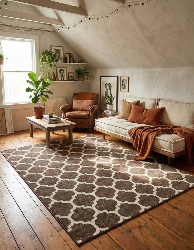 Detail image of 7' 10 x 11' Lattice Rug