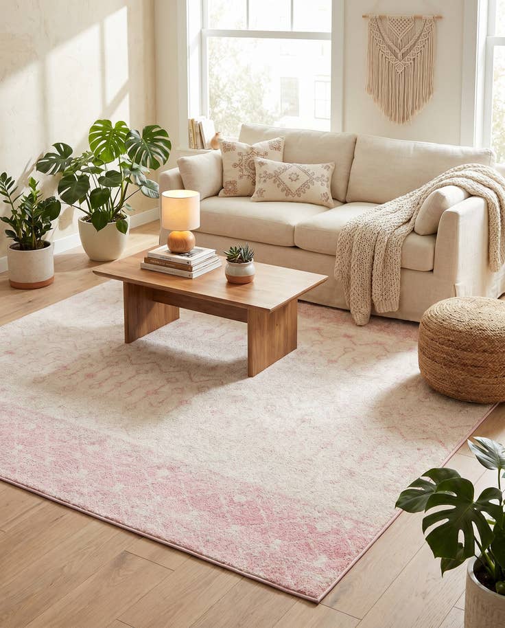 Detail image of 7' 10 x 7' 10 Moroccan Trellis Square Rug