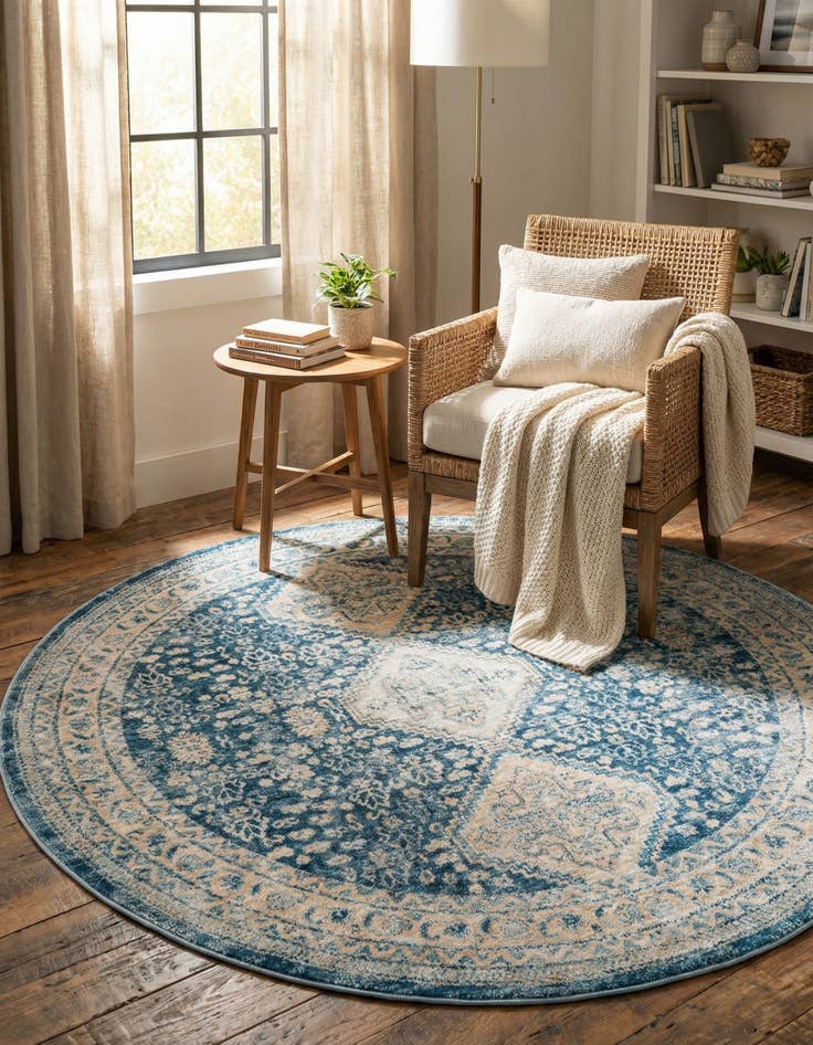 Detail image of 5' 3 x 5' 3 Newport Round Rug