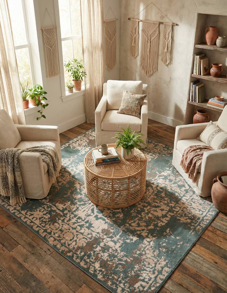 Detail image of 8' x 8' Sahara Square Rug