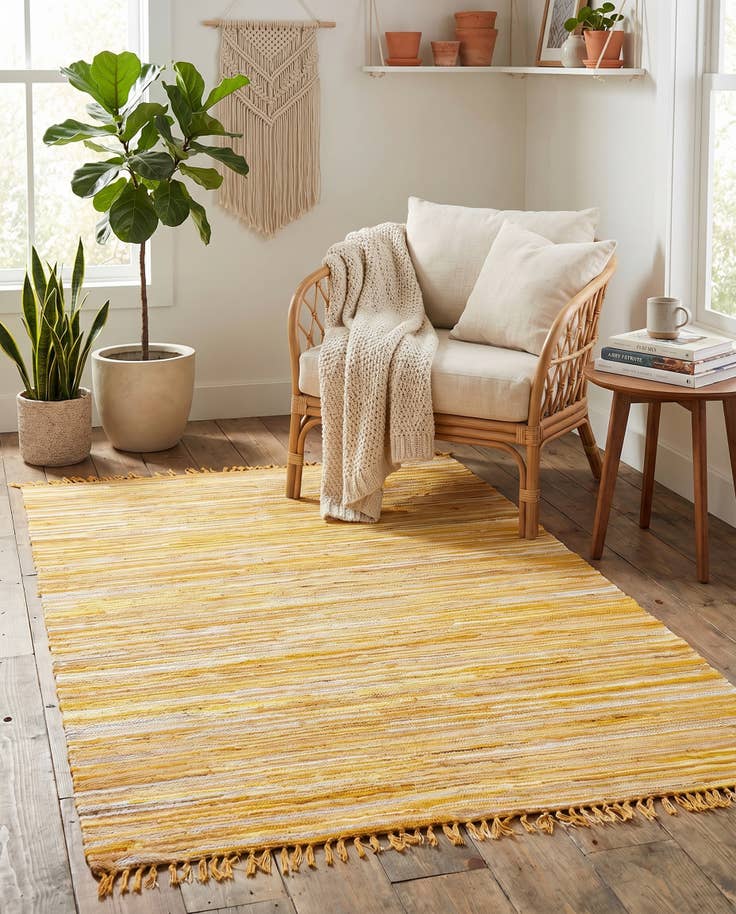 Detail image of 5' x 8' Chindi Cotton Rug