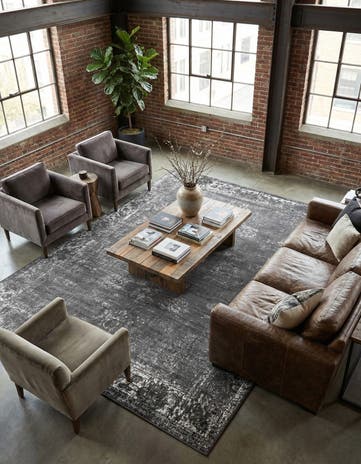 Dark Gray Monte Carlo Rug