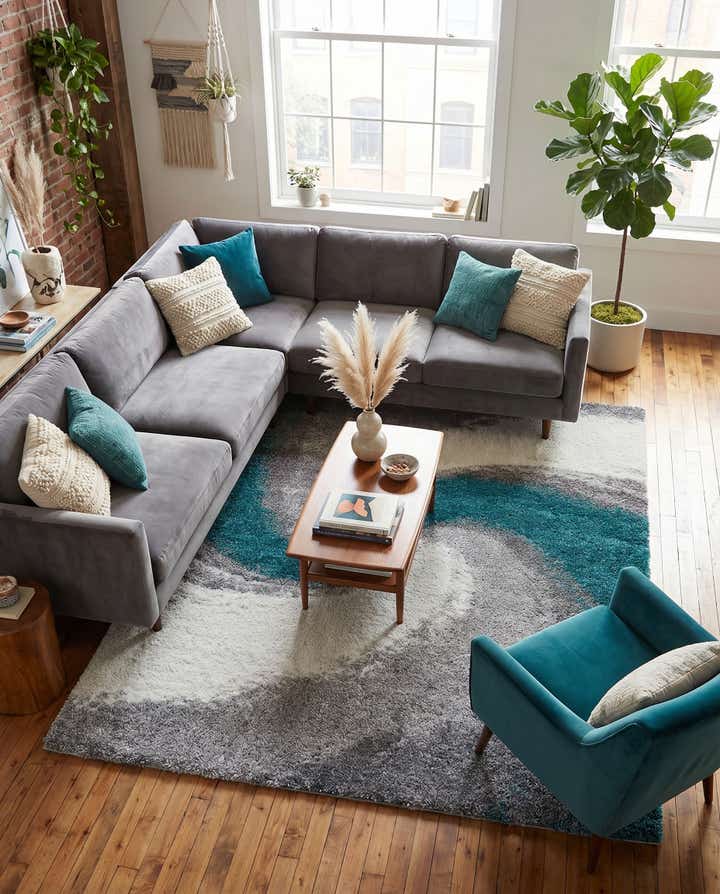 9' 10 x 13' Soft Touch Shag Rug