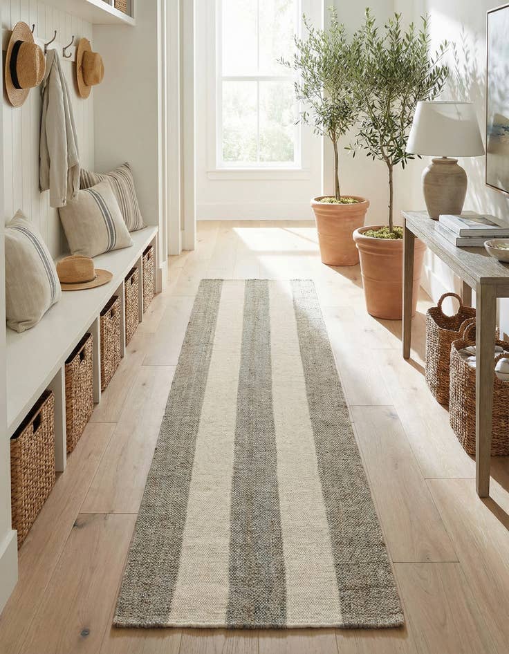Detail image of 2' 7 x 10' Hand Woven Jill Zarin Hamptons Runner Rug