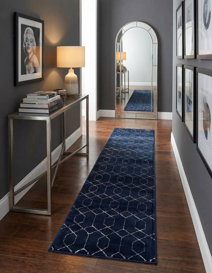 Detail image of 2' x 10'  Marilyn Monroe&trade; Glam Trellis Runner Rug