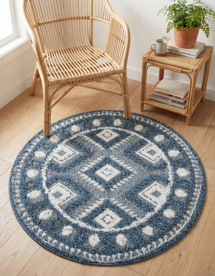 Detail image of 3' 3 x 3' 3 Boho Round Rug