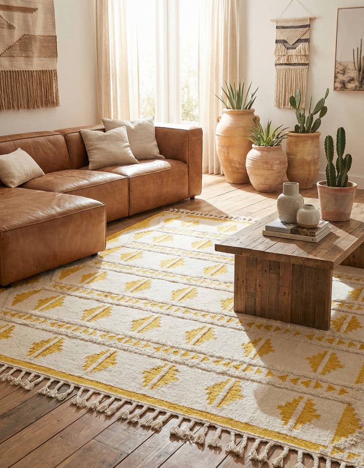 Detail image of 10' x 10'  Hand Woven Arizona Wool Square Rug