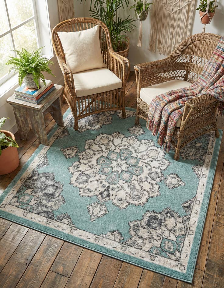 Detail image of 5' x 5' Parker Square Rug