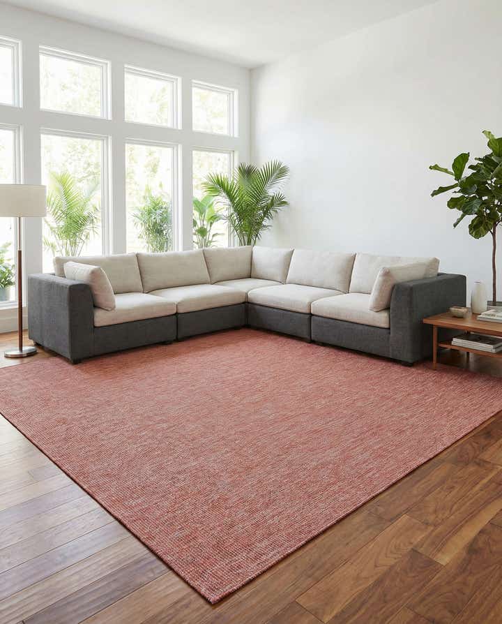 10' 8 x 10' 8 Easy-Clean Solid Indoor / Outdoor Square Rug