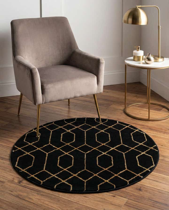 3' x 3' Marilyn Monroe™ Glam Trellis Round Rug