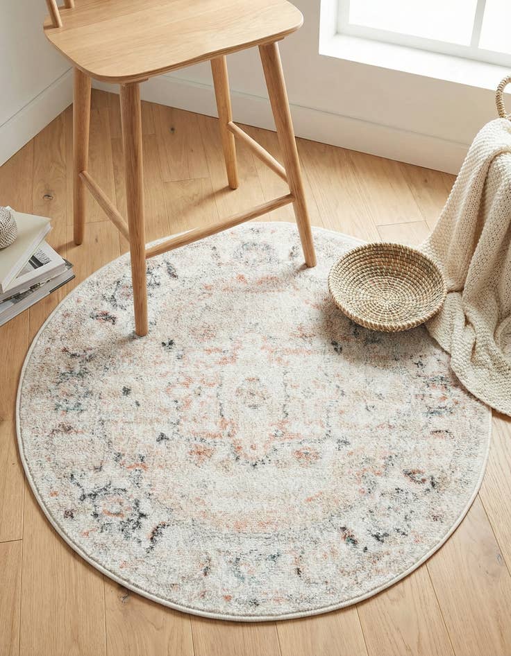 Detail image of 3' x 3' Madeline Vintage Round Rug