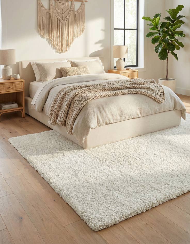 Detail image of  6' x 9' Soft Solid Shag Rug