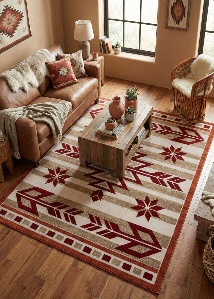 8' x 10' Easy-Clean Modern Indoor / Outdoor Rug