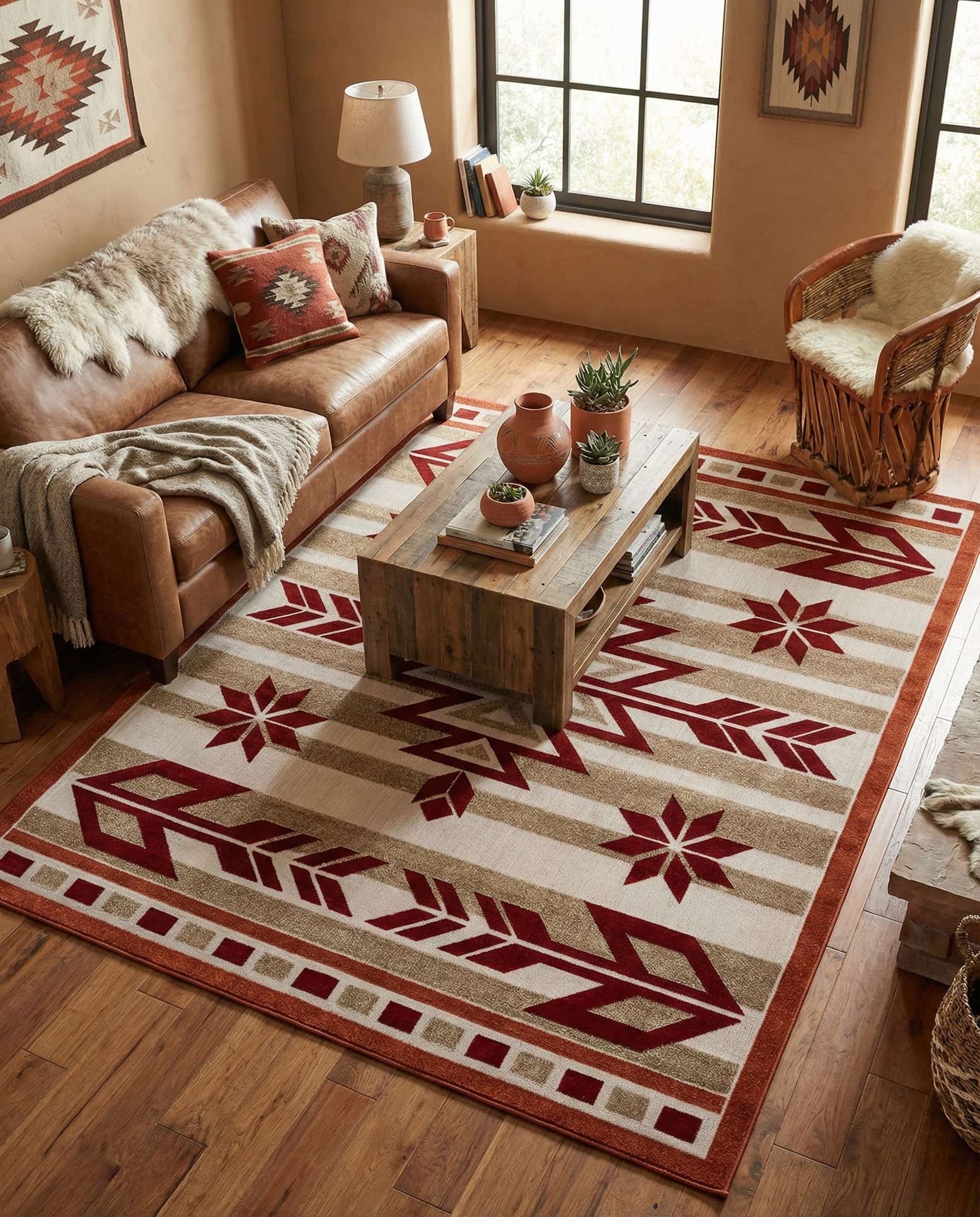 8' x 10' Easy-Clean Modern Indoor / Outdoor Rug