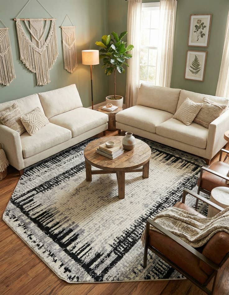 Detail image of 7' 10 x 7' 10 Tagine Octagon Rug