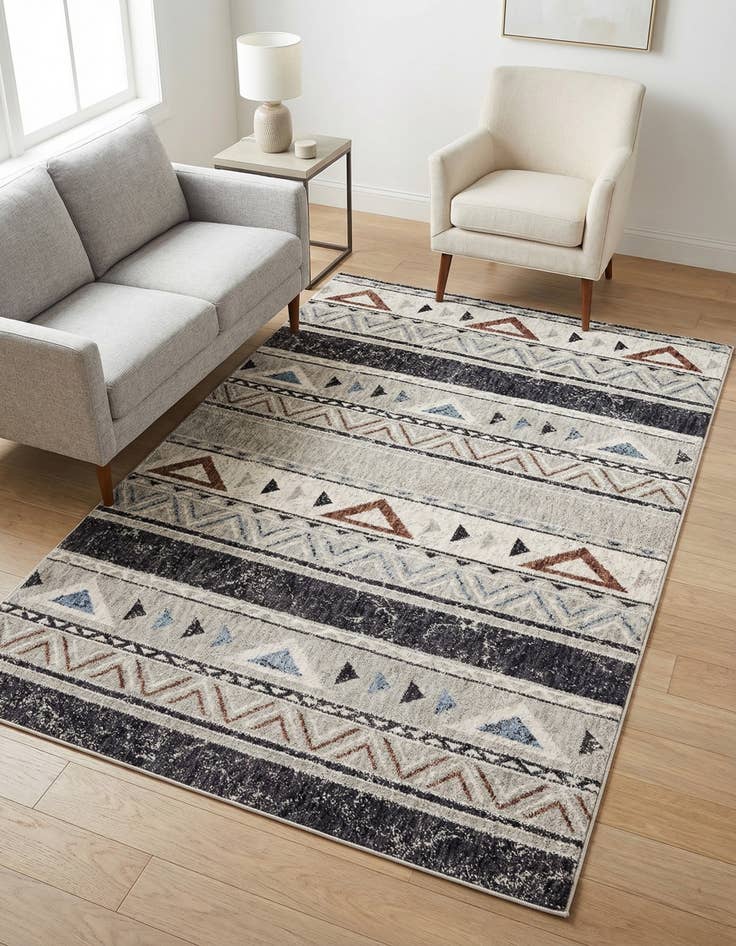 Detail image of 4' x 6' Eco Southwestern Rug