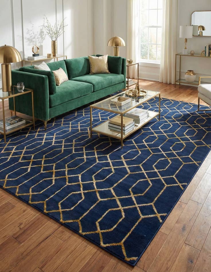 Detail image of 9' x 12' Marilyn Monroe&trade; Glam Trellis Rug