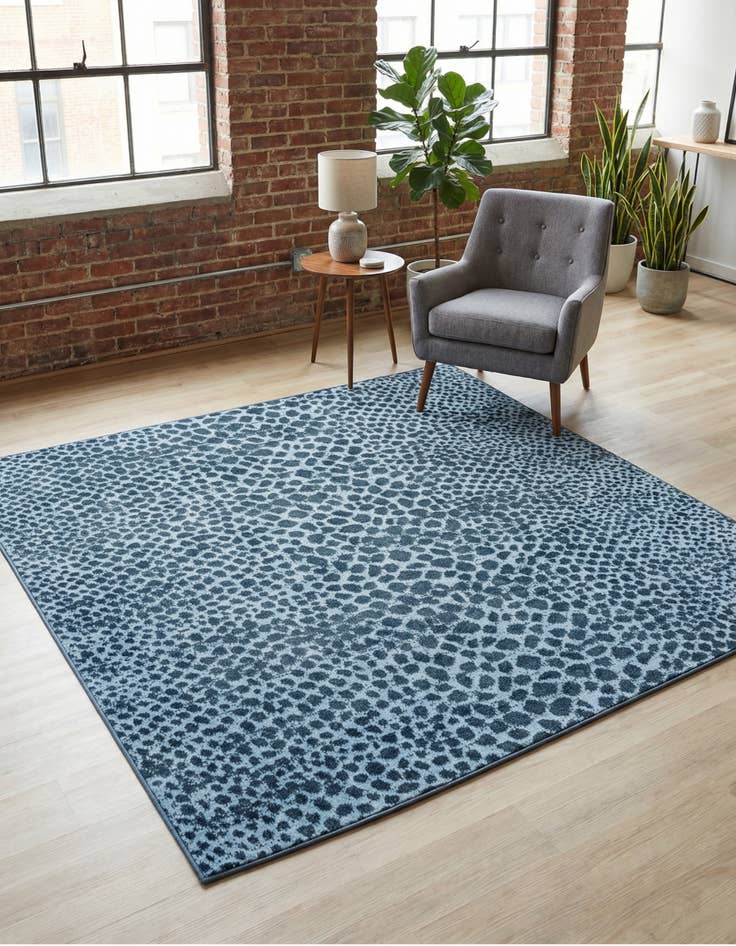 Detail image of 5' 3 x 5' 3 Kamala Washable Square Rug