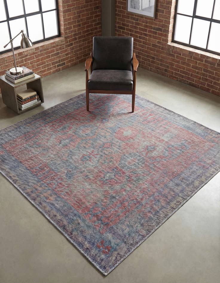 Detail image of 5' 3 x 5' 3 Washable Sisu Square Rug