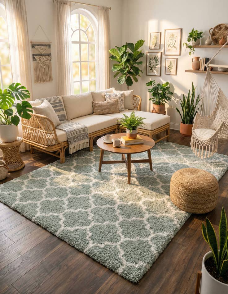 Detail image of 7' 10 x 10' Moroccan Shag Rug