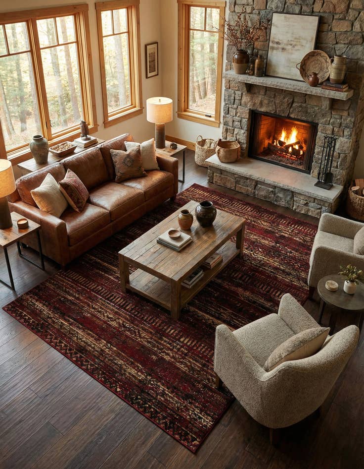 Detail image of 7' 1 x 10' Saturn Rug