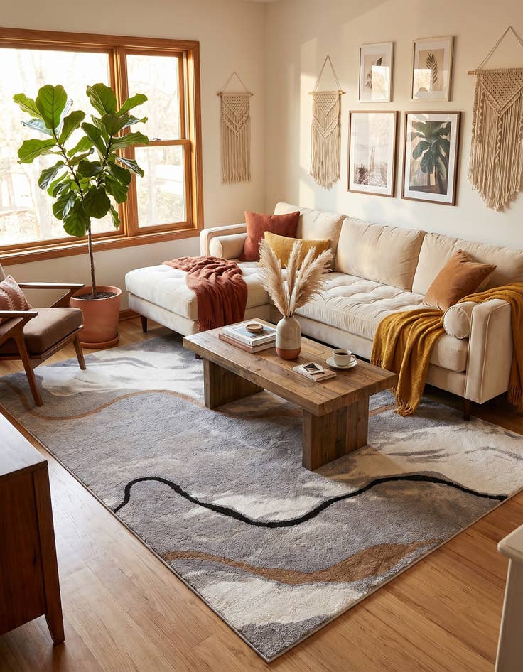 Detail image of 9' x 12' Sepia Rug