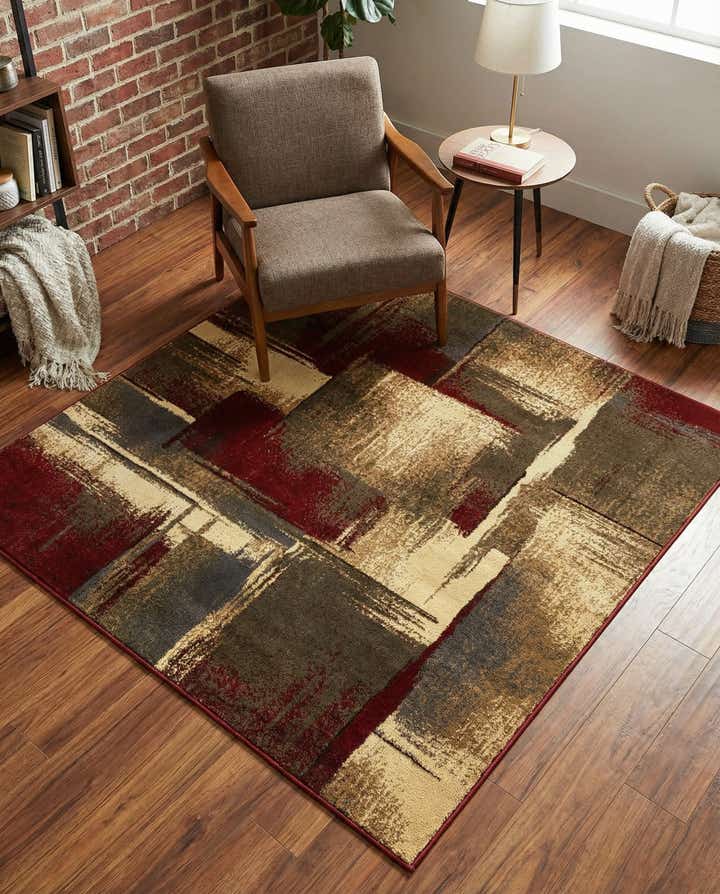 5' 3 x 5' 3 Coffee Shop Square Rug