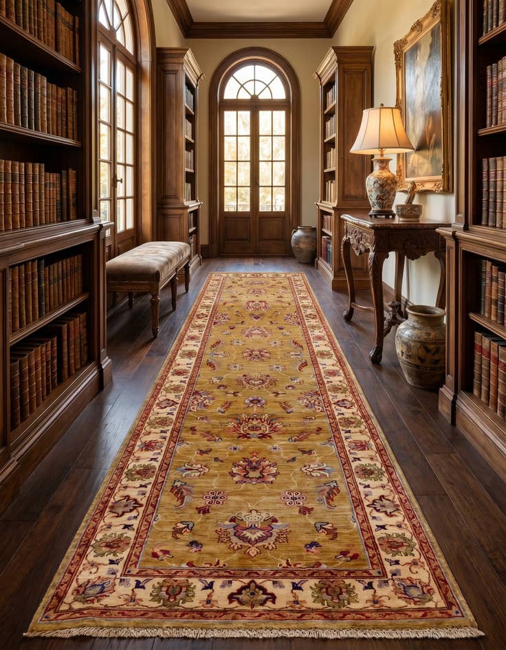 Detail image of 2' 7 x 10' 3 Hand Knotted Ariana Ziegler Runner Rug