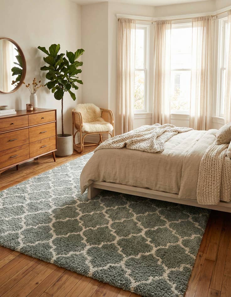 Detail image of  9' x 12' Moroccan Shag Rug