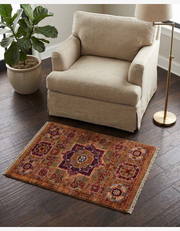 2' 1 x 3' 2 Hand Knotted Mamluk Ziegler Rug