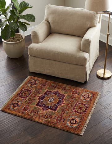 2' 1 x 3' 2 Hand Knotted Mamluk Ziegler Rug