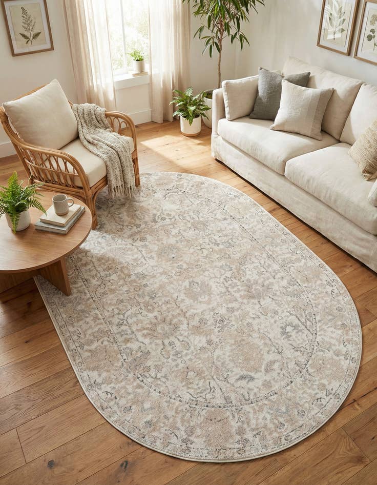 Detail image of 6' 1 x 9' Oregon Oval Rug