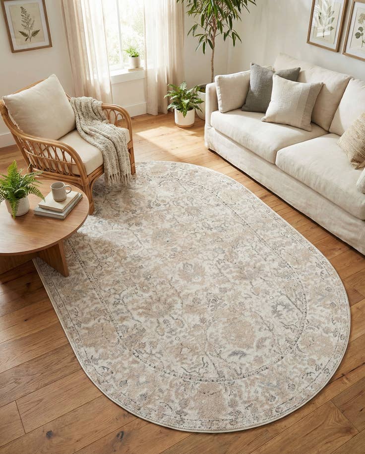 Detail image of 6' 1 x 9' Oregon Oval Rug