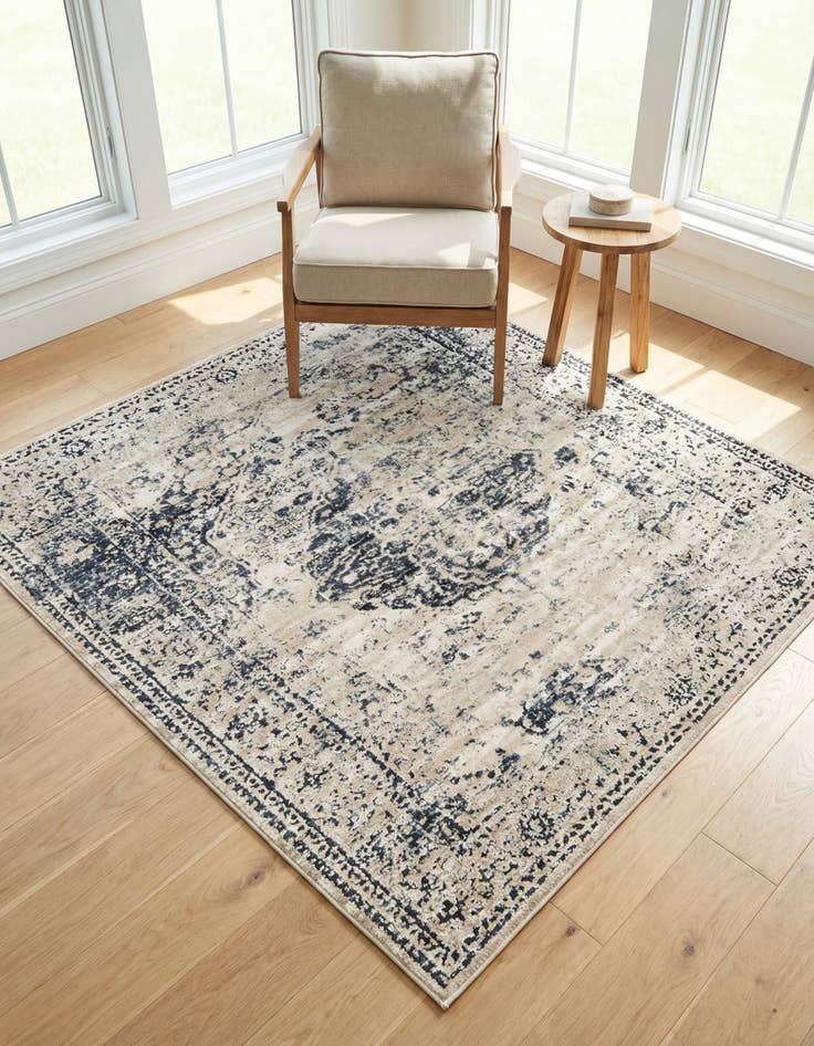 Detail image of 5' 3 x 5' 3 Eliza Square Rug