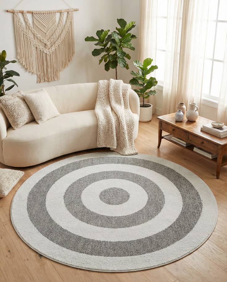 Detail image of 7' 10 x 7' 10 Boho Round Rug