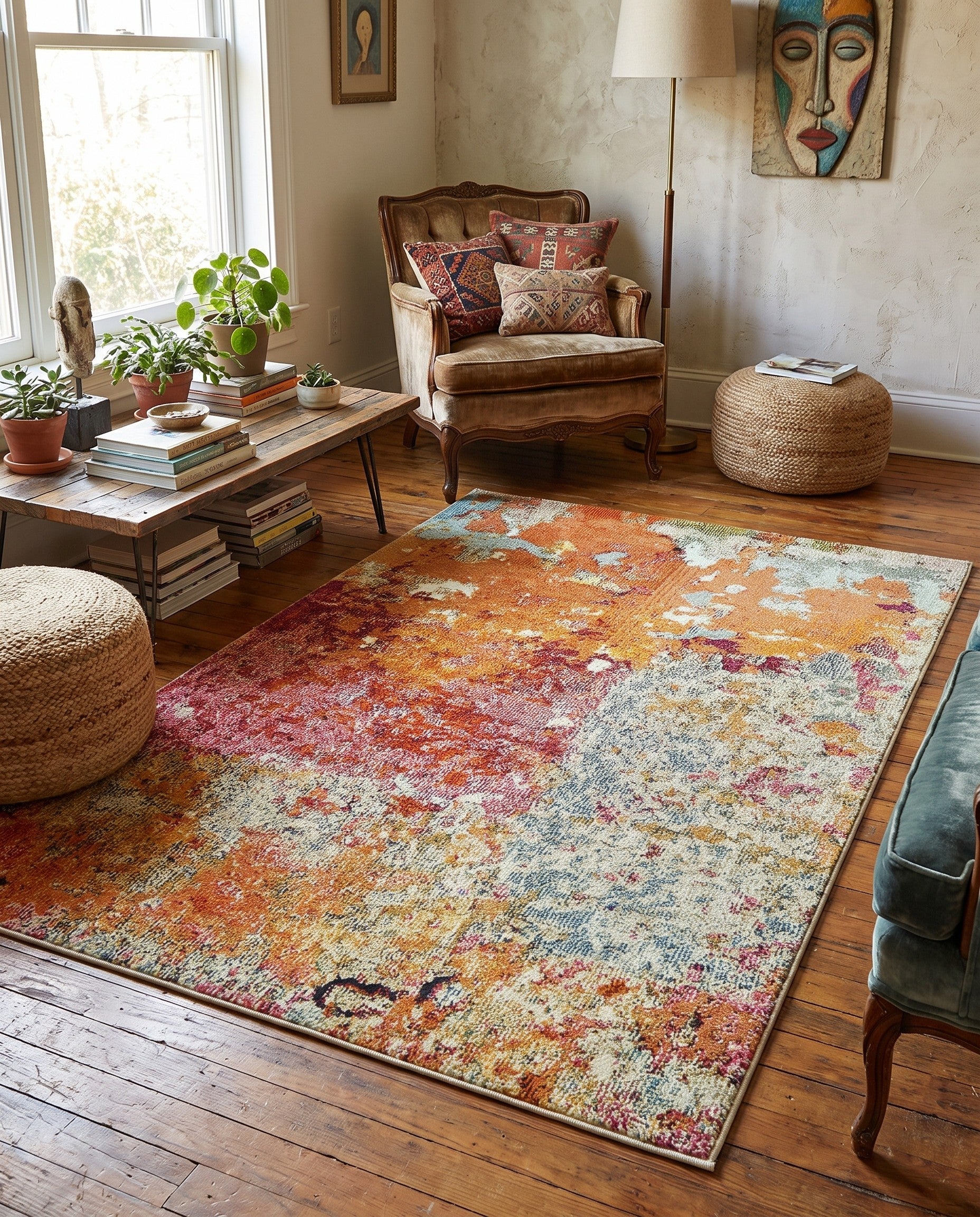 4' x 6' Washable Spectrum Rug