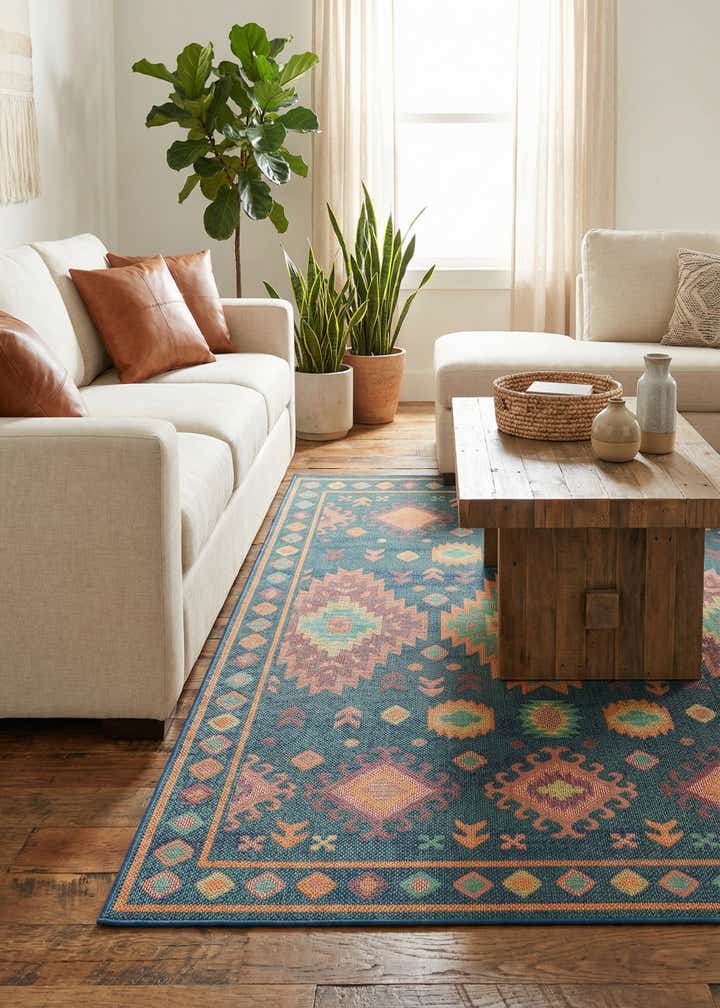 7' 10 x 10' Easy-Clean Baja Indoor / Outdoor Rug