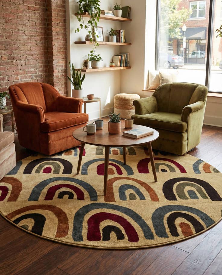 Detail image of 7' x 7' Cafe Round Rug