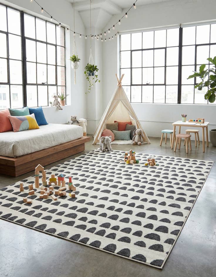 Detail image of 7' 10 x 10' Whimsy Kids Rug