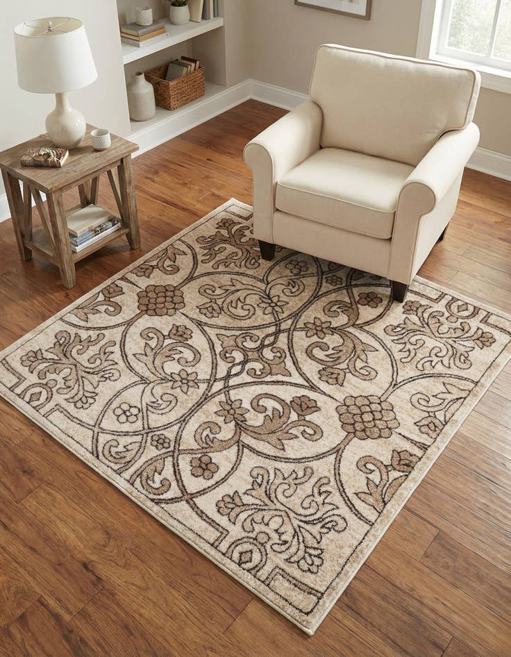 Detail image of 4' x 4' Himalaya Square Rug