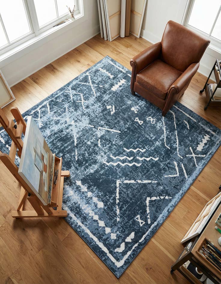 Detail image of 7' 10 x 7' 10 Kamala Washable Square Rug