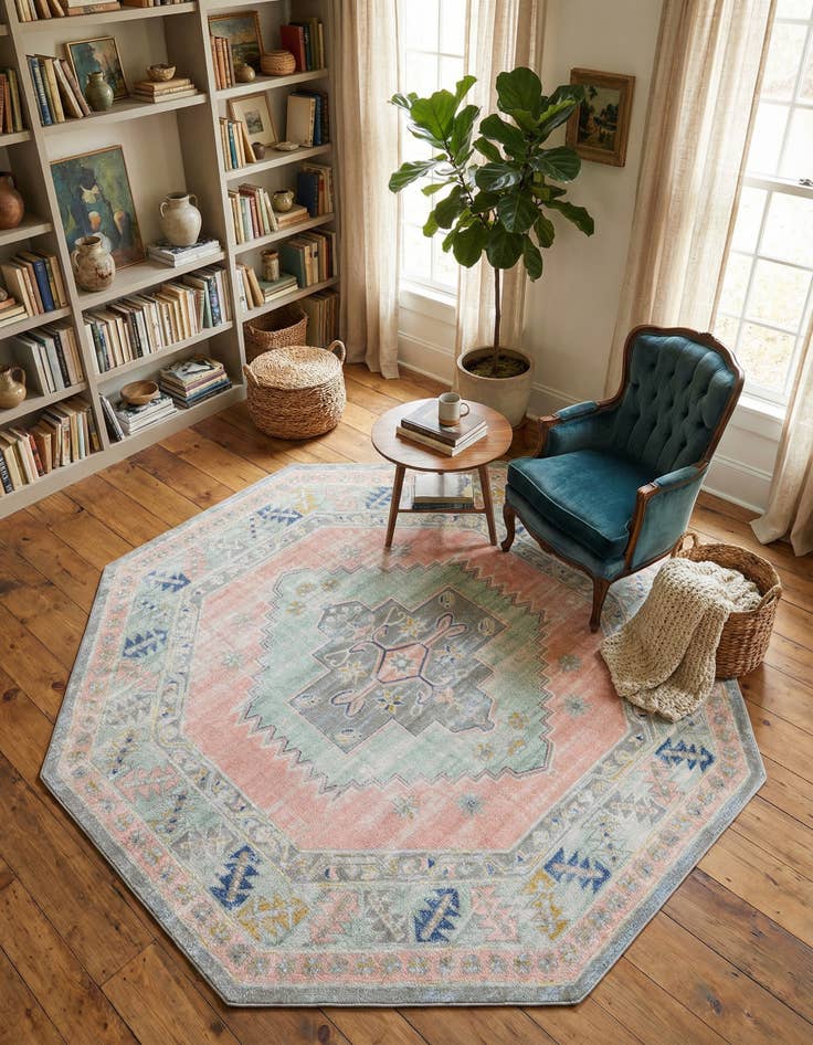 Detail image of 7' 10 x 7' 10 Whitney Octagon Rug